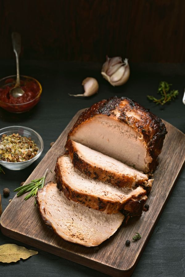 Rôti de porc au miel et à la moutarde au Cookeo