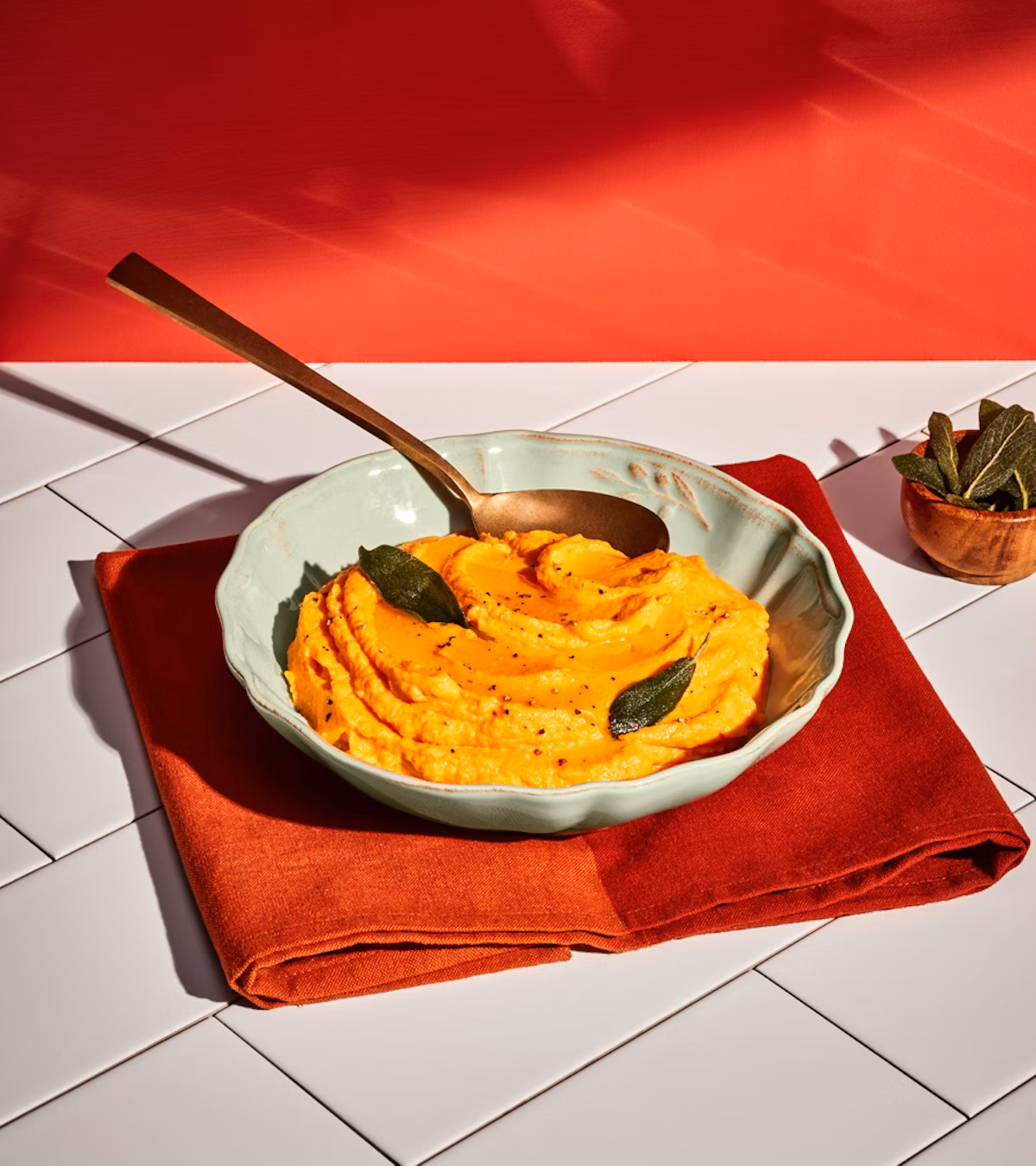 Purée de courge au yogourt