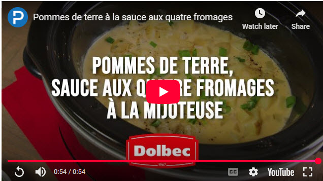 Pommes de terre à la sauce aux quatre fromages
