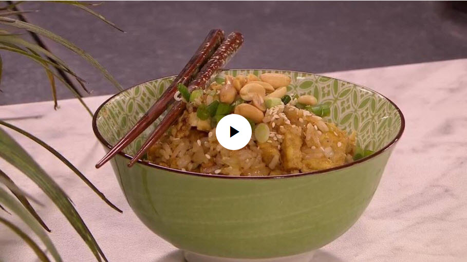 Riz frit au tempeh