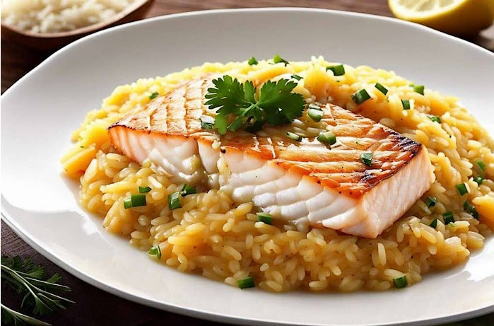 Risotto au poisson