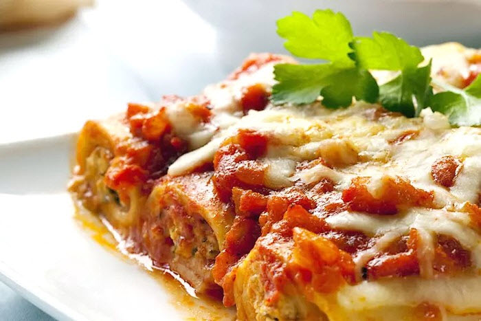 Cannellonis au confit de canard