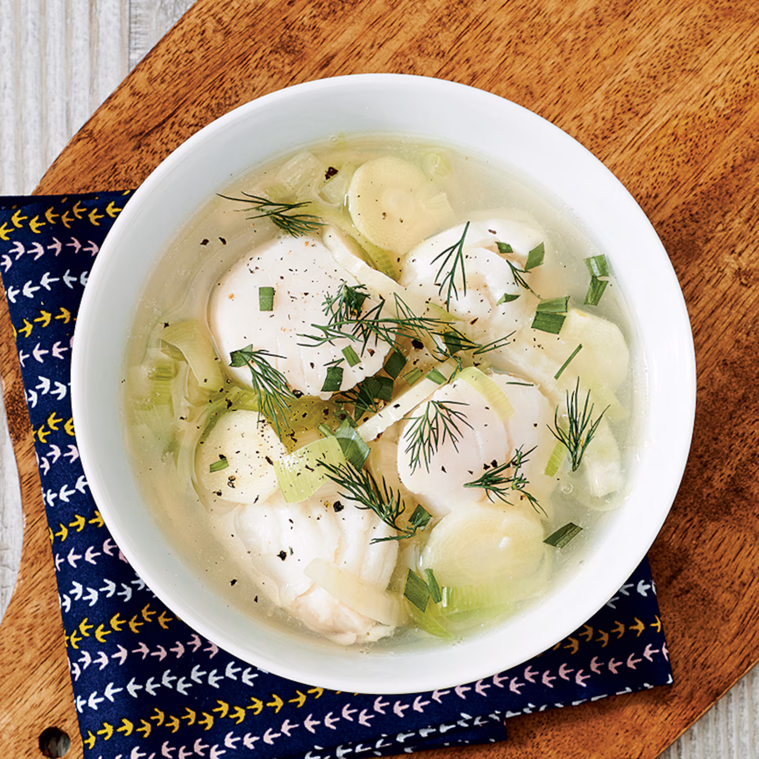 Soupe aux pétoncles et au fenouil
