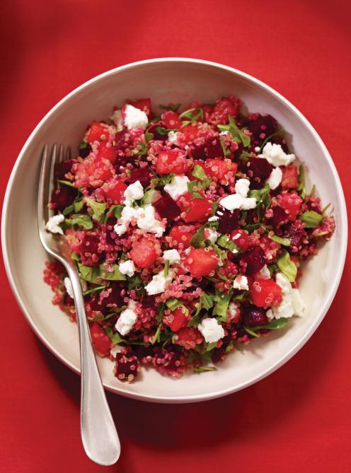 Salade de quinoa au melon et aux betteraves