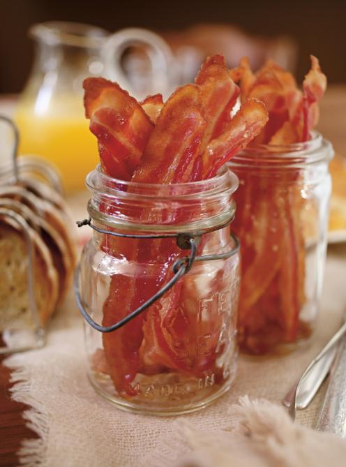 Bacon glacé miel et ail