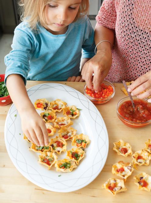 Bouchées de nachos toutes garnies