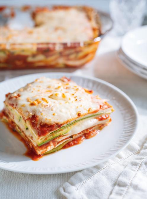 Courgettes et tofu alla parmigiana