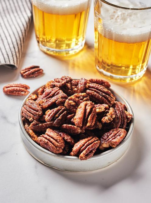 Pacanes caramélisées à l’érable et aux épices