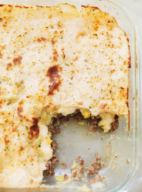 Pâté chinois au fromage en grains