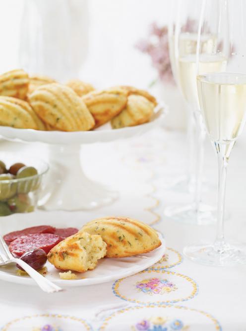 Madeleines aux herbes
