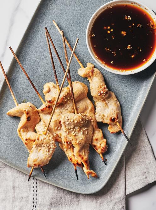 Brochettes de poulet à l'asiatique