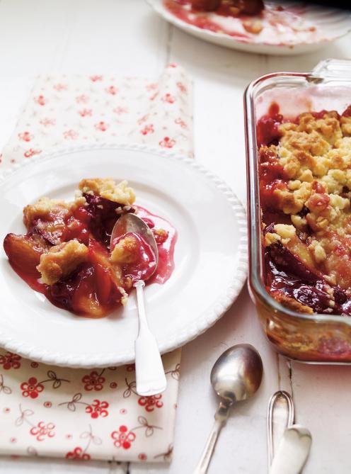 Crumble aux prunes