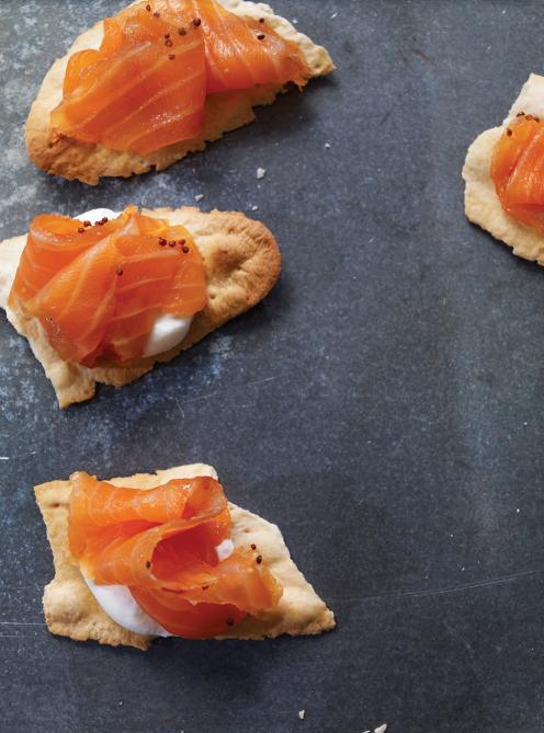 Gravlax de saumon à l'érable