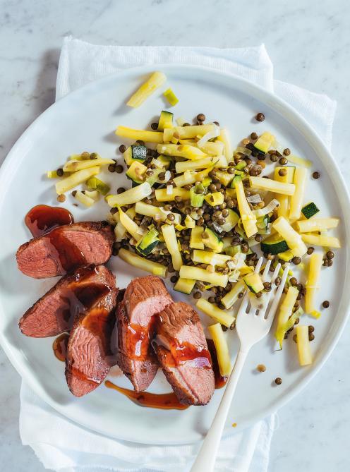 Canard à l’érable et au café