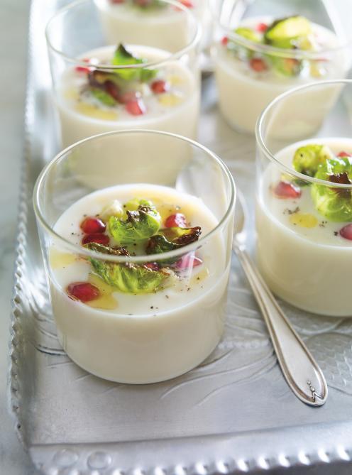 Verrines de crème de chou-fleur