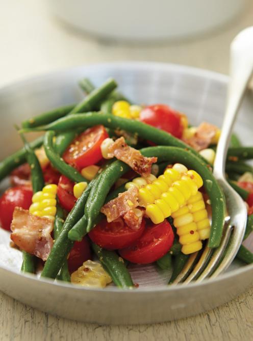 Salade de haricots verts et de maïs