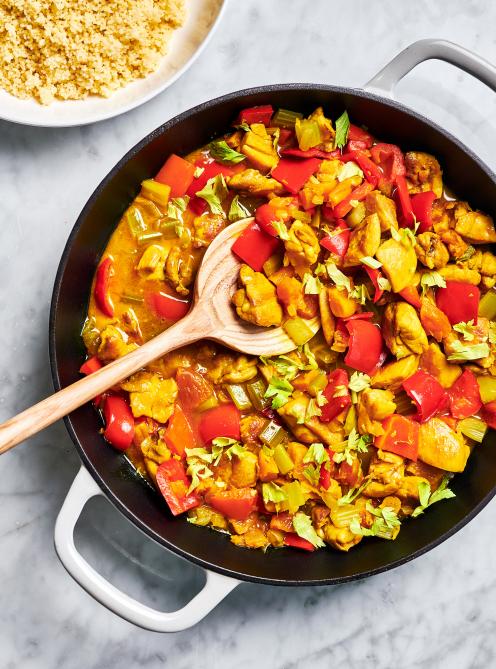 Poulet au gingembre et au curcuma 