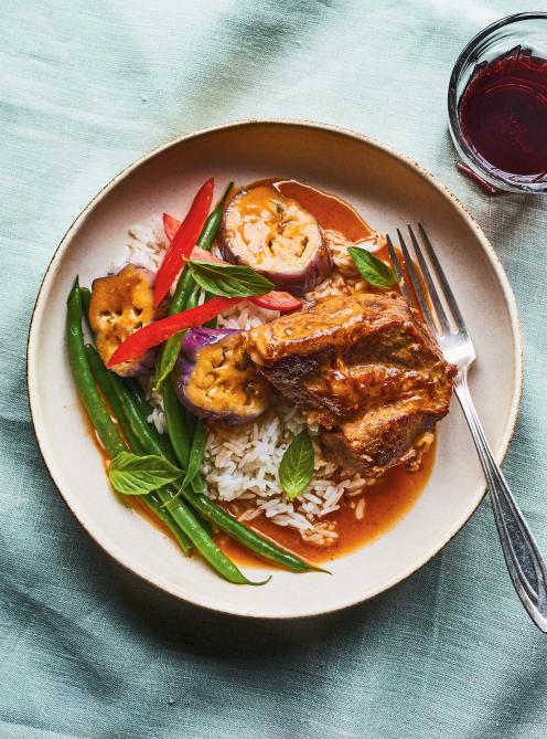 Boeuf braisé au cari rouge