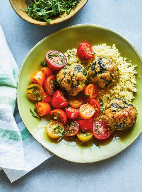 Boulettes de dindon aux épinards