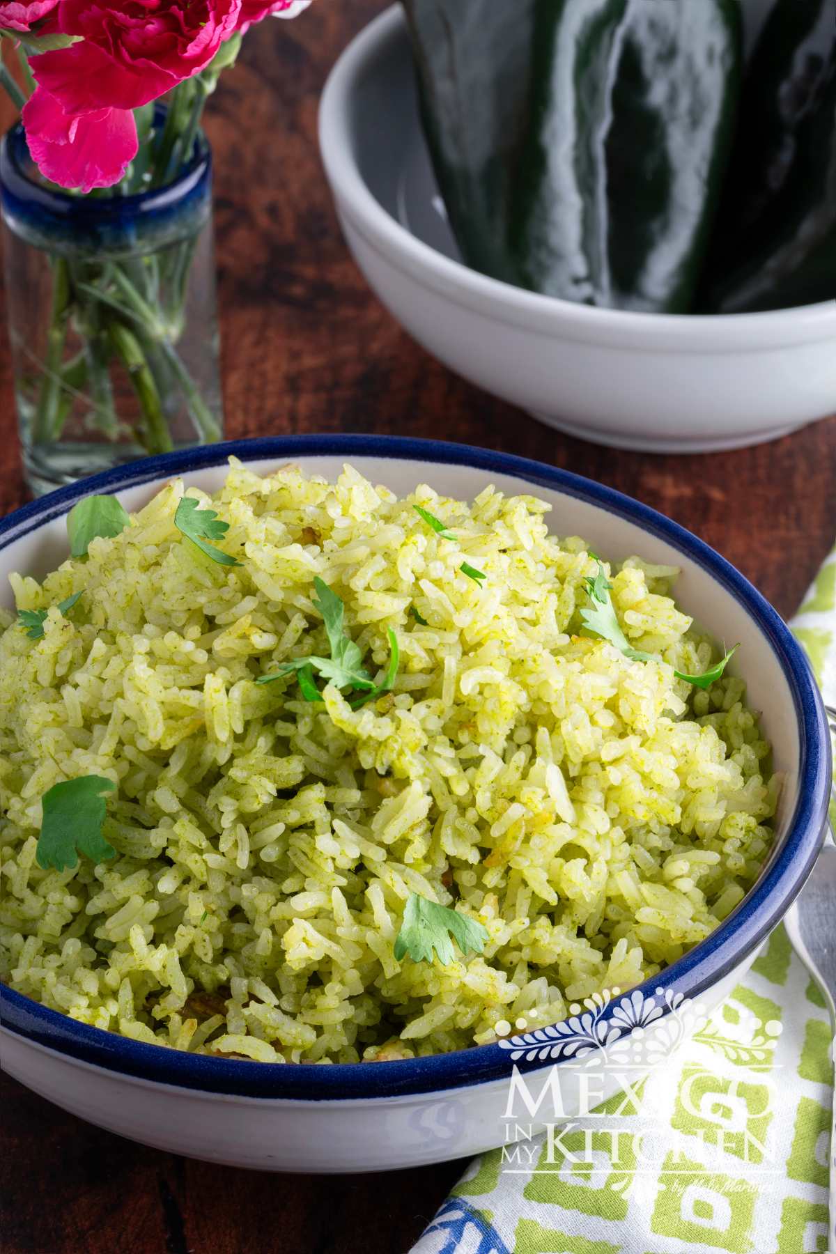 Arroz Verde (riz vert mexicain)