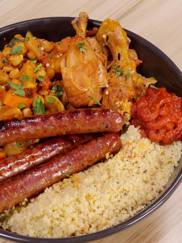 Couscous poulet et merguez facile