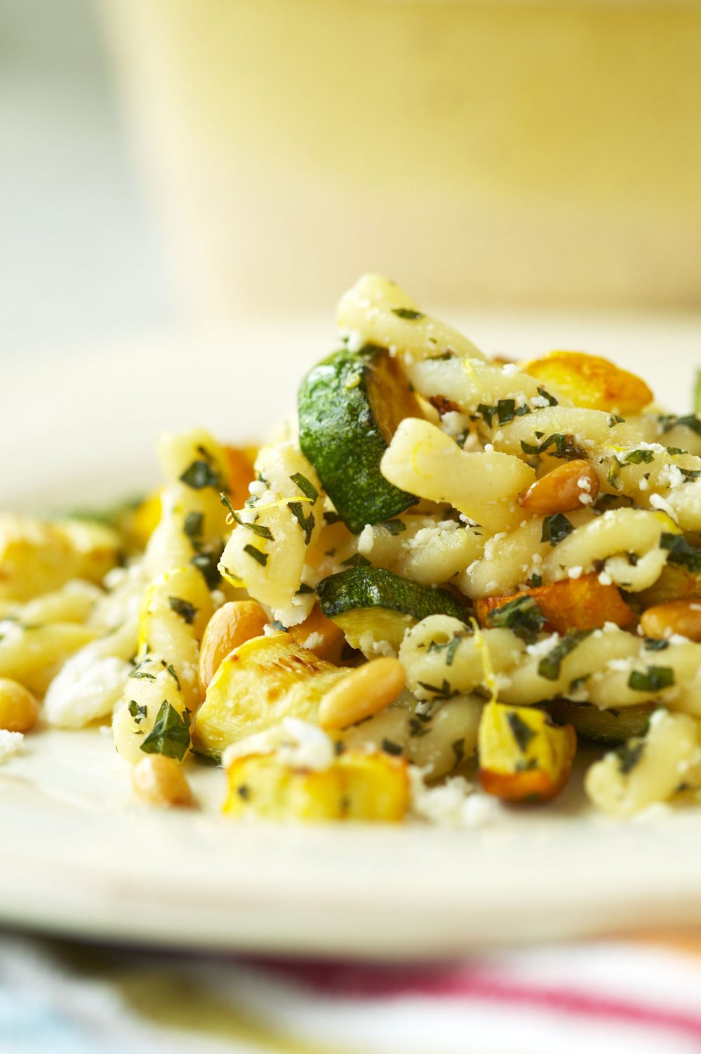 Gemelli aux zucchinis et à la feta