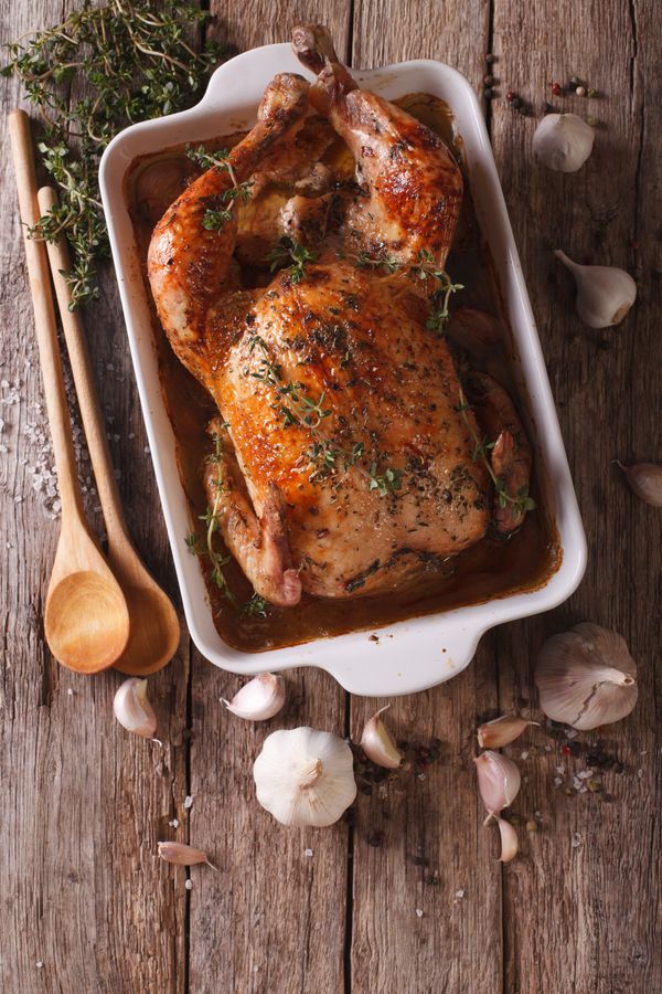 Poulet au four simple et savoureux