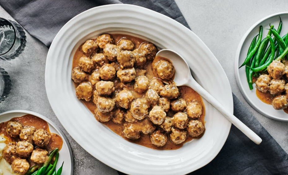 Ragoût de boulettes végétalien