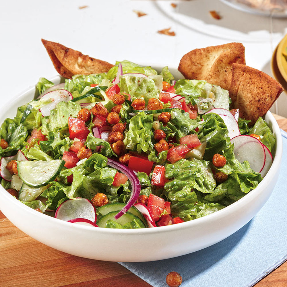 Salade fattouche aux pois chiches