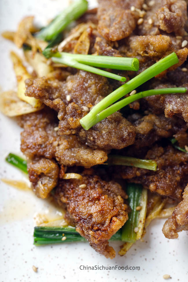 Bœuf croustillant au sel et au poivre