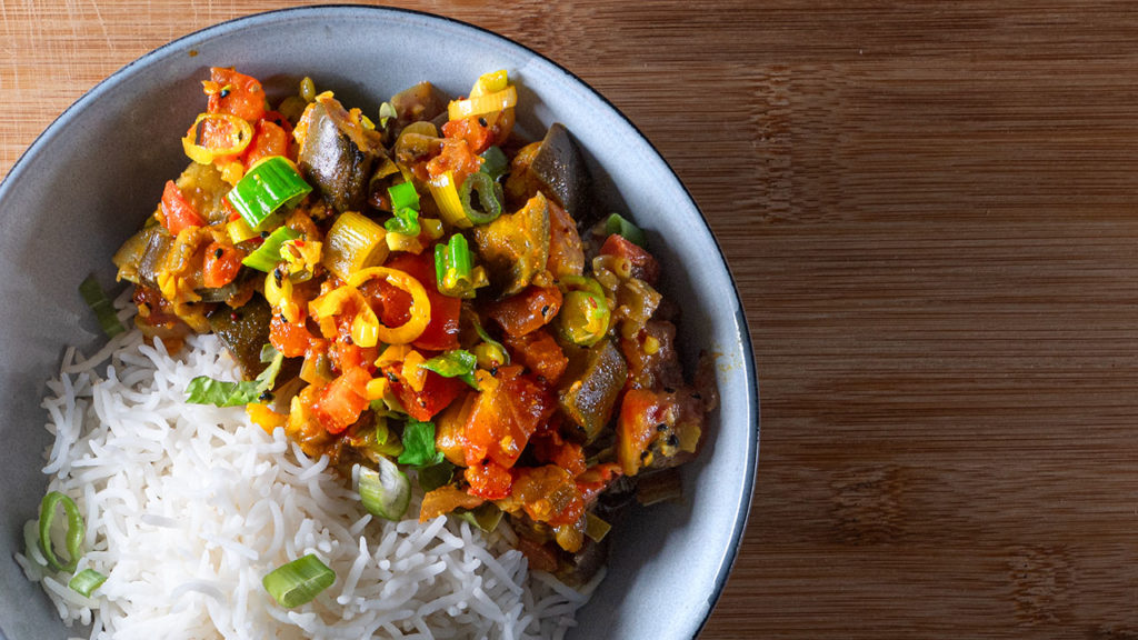 Recette d’aubergines indiennes Baingan curry