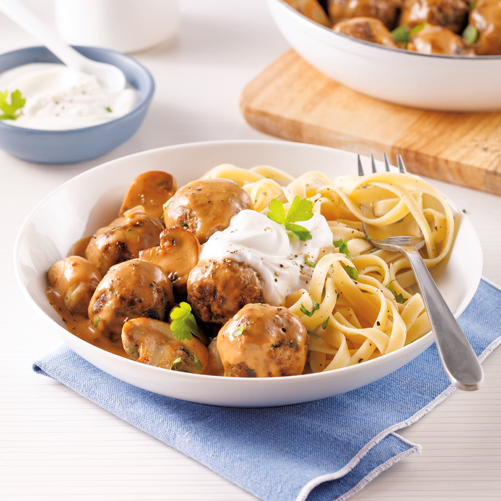 Boulettes de boeuf Stroganoff