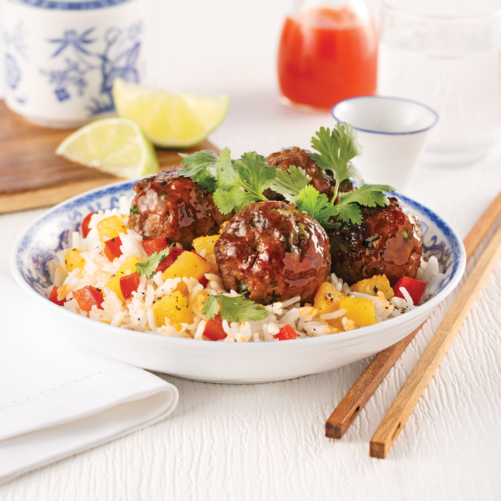 Boulettes de boeuf sucrées teriyaki
