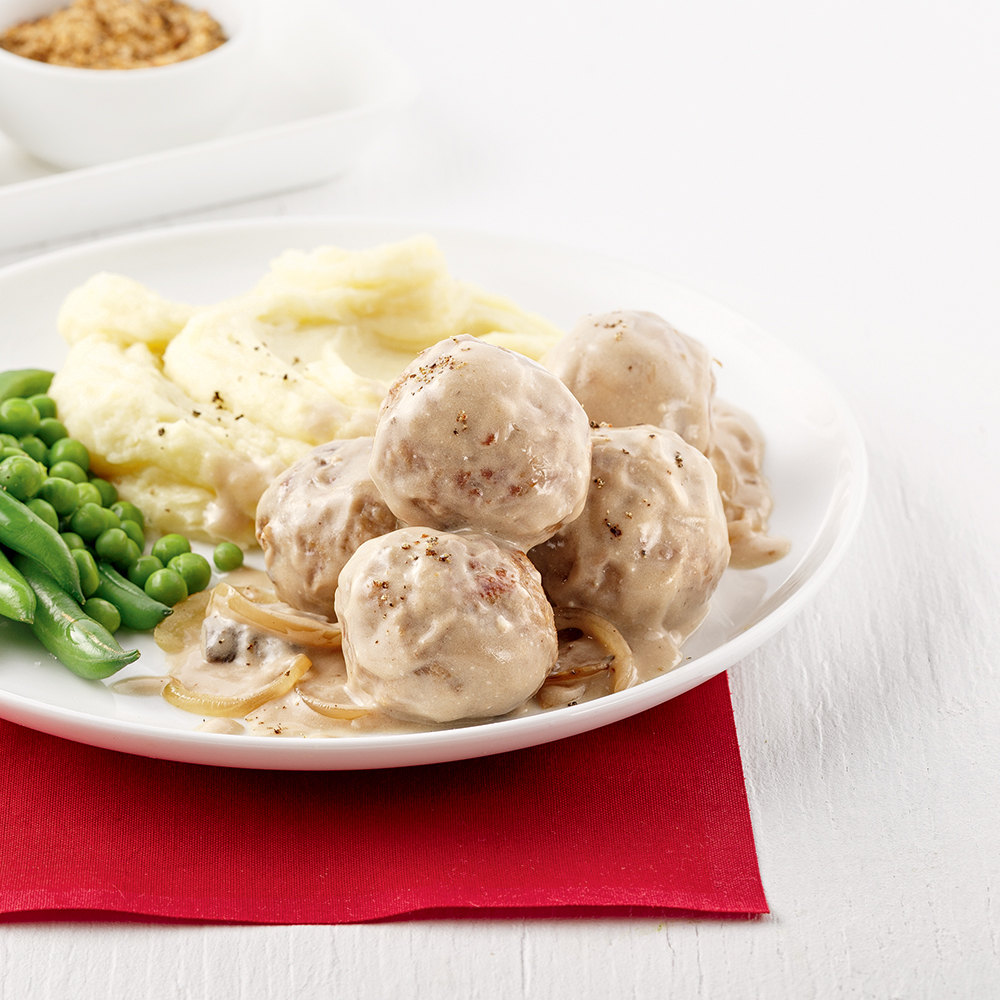 Boulettes de porc aux oignons