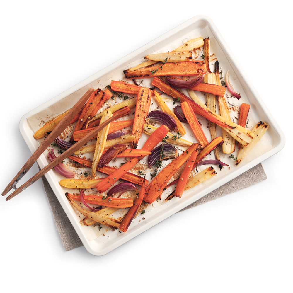 Carottes et panais caramélisés à l’érable