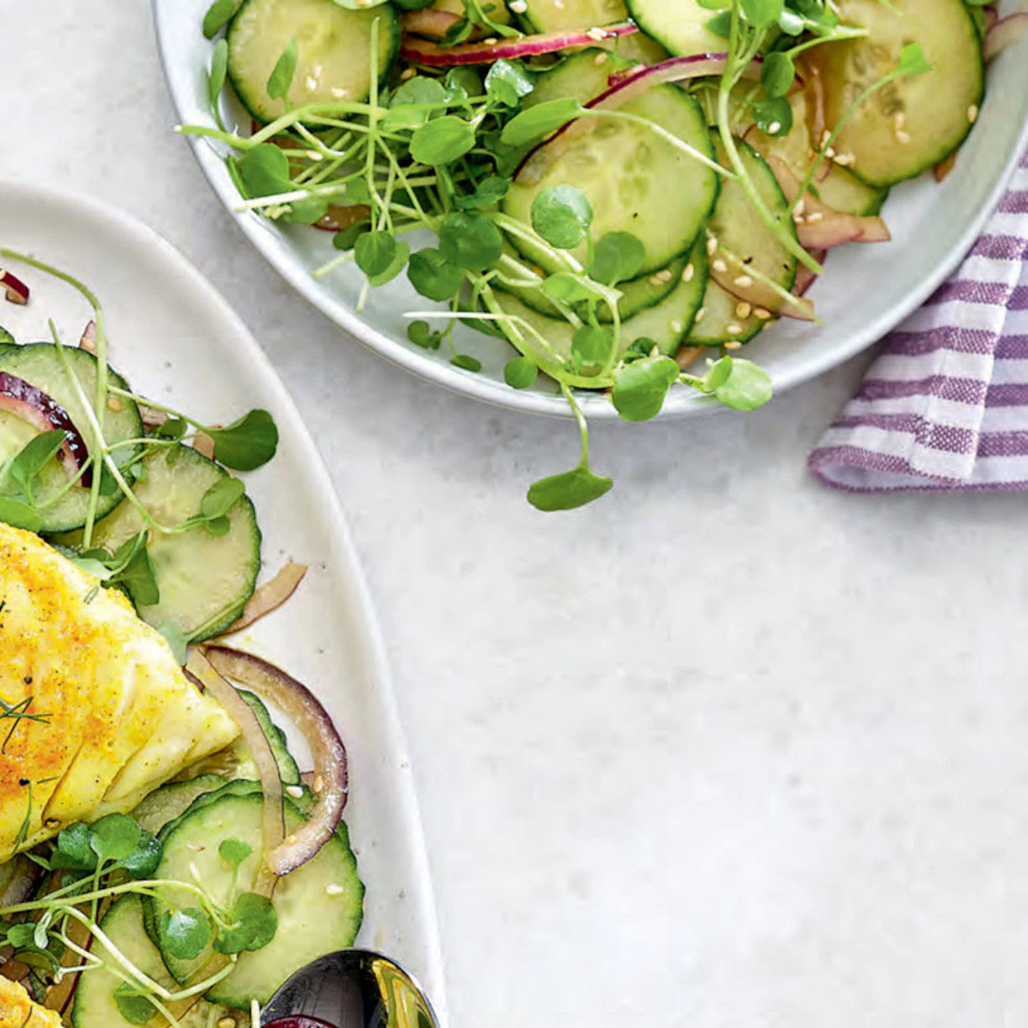 Salade de concombre au sésame