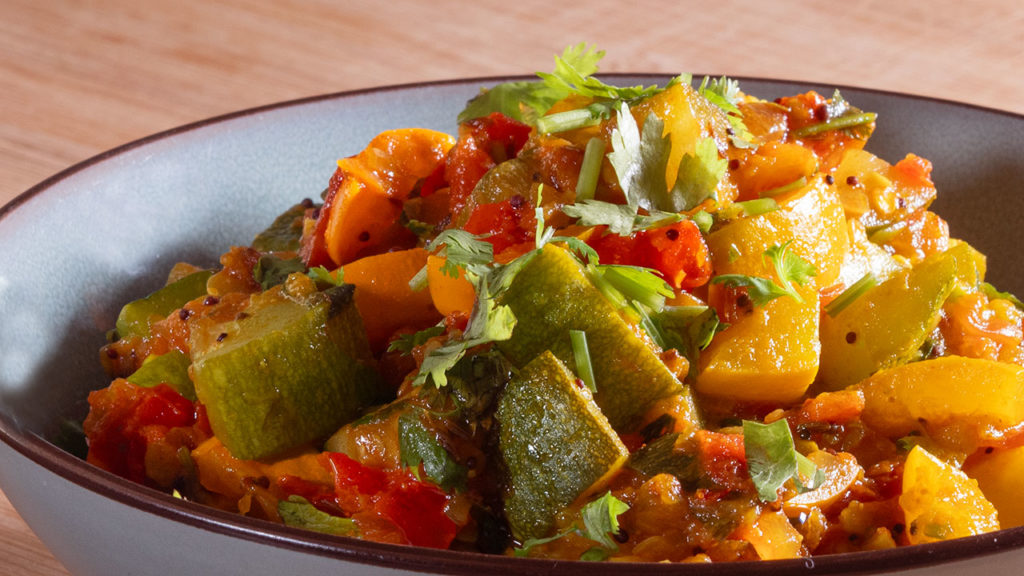 Recette de courgettes indiennes Zucchini masala