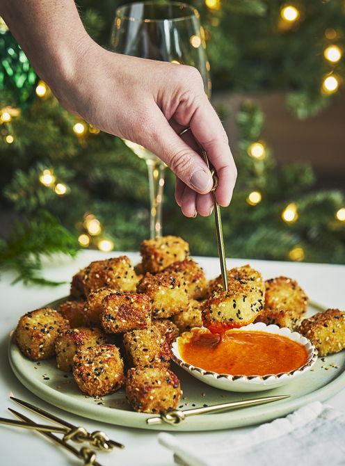 Bouchées de halloumi frit