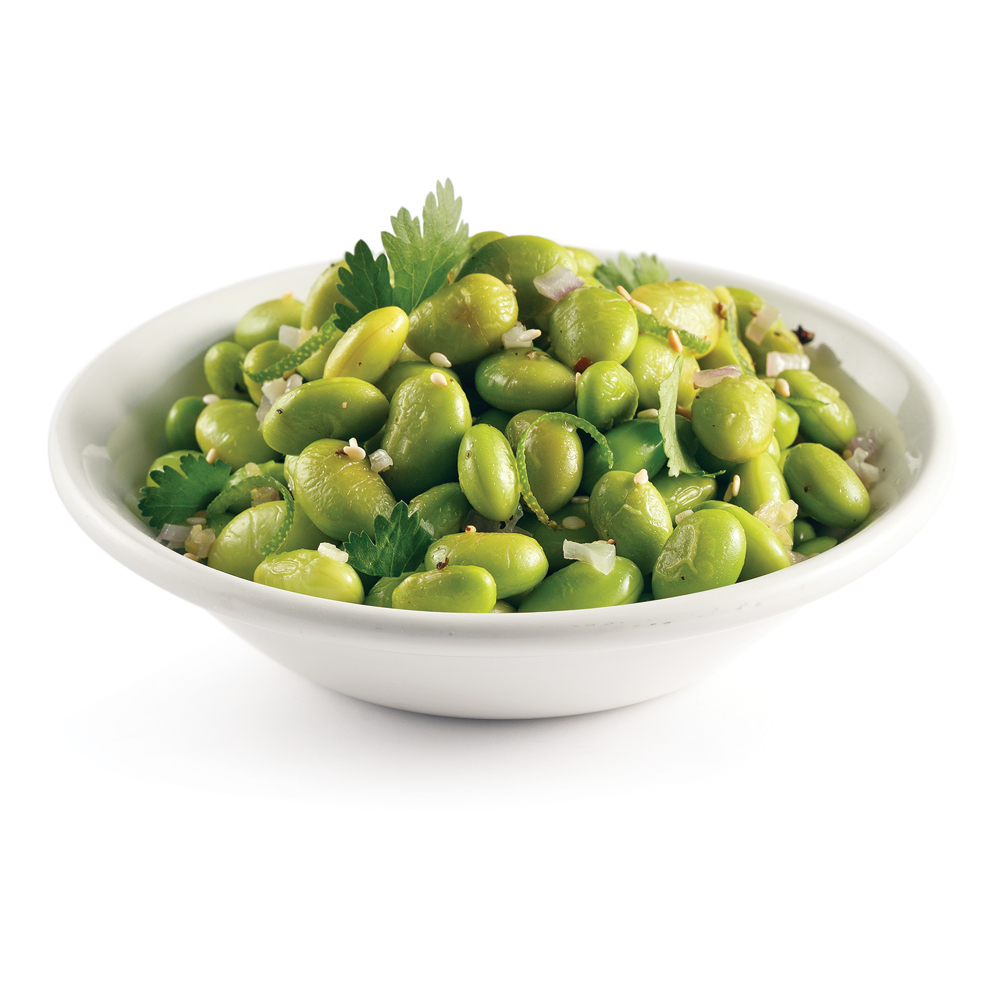 Edamames lime et coriandre