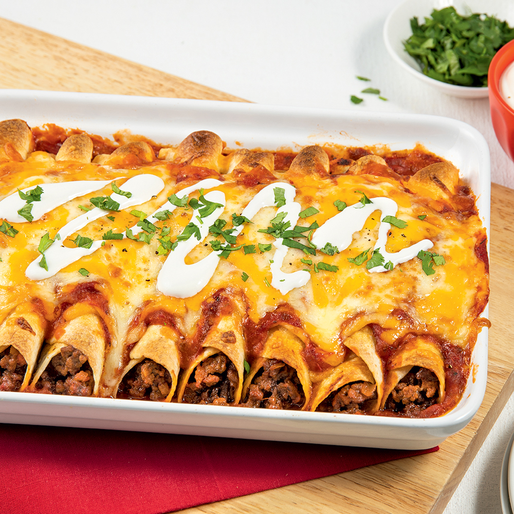 Enchiladas à la sauce à la viande