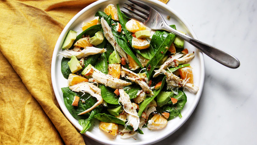 Salade de poulet à l’avocat et à la clémentine
