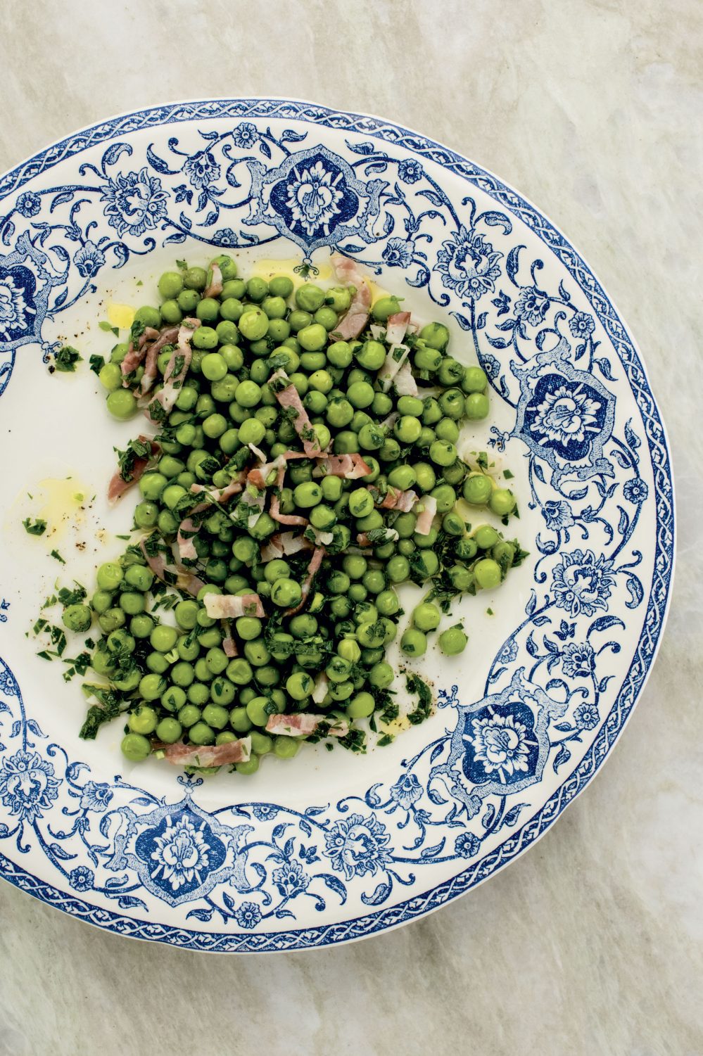 Petits pois à la florentine