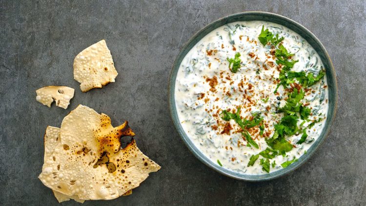 Recette de raita d’épinards indien