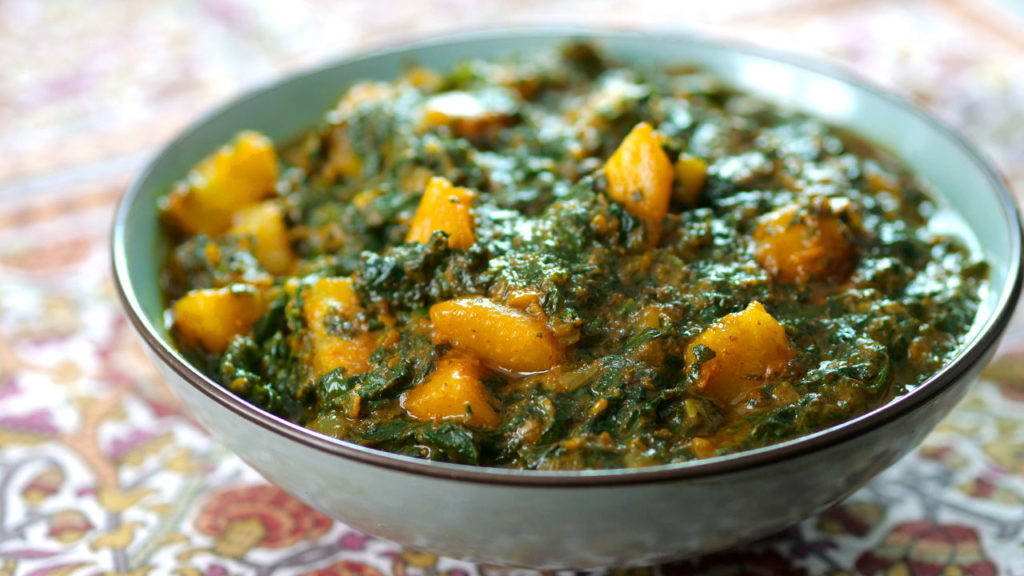 Recette indienne Saag Aloo