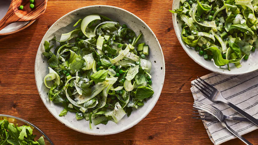 Salade croquante aux rubans de céleri