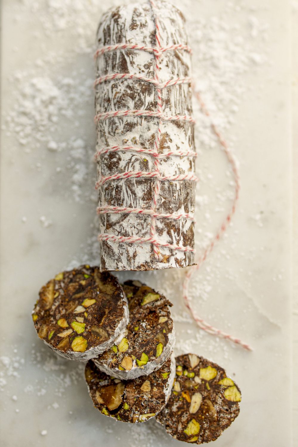 Saucisson au chocolat et aux figues