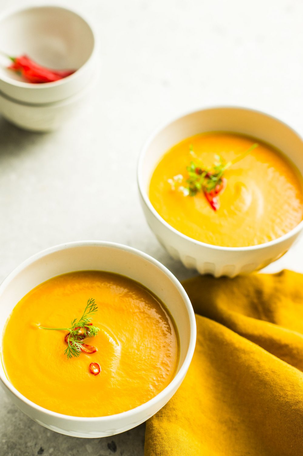Soupe thaïe aux carottes