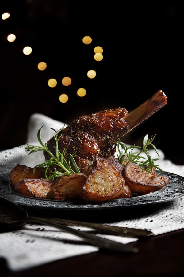 Souris d'agneau au miel et thym